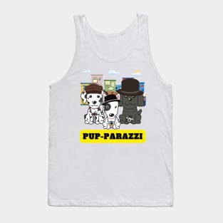 Pup-parazzi street - dalmatian bull terrier sheepdog Tank Top